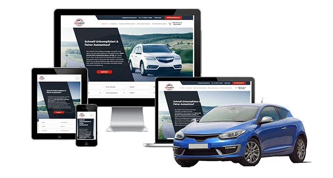 ankauf mobil Ankaufseite mobil – Autoankauf Neubukow mit rotem PKW